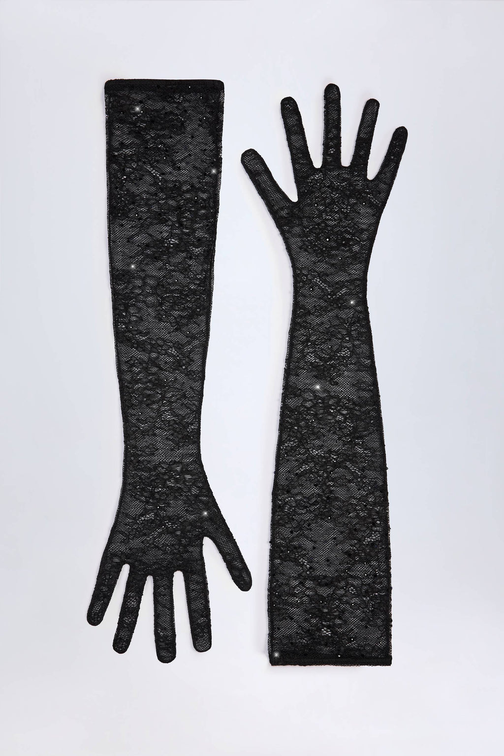 Chic Lace Gloves in Black