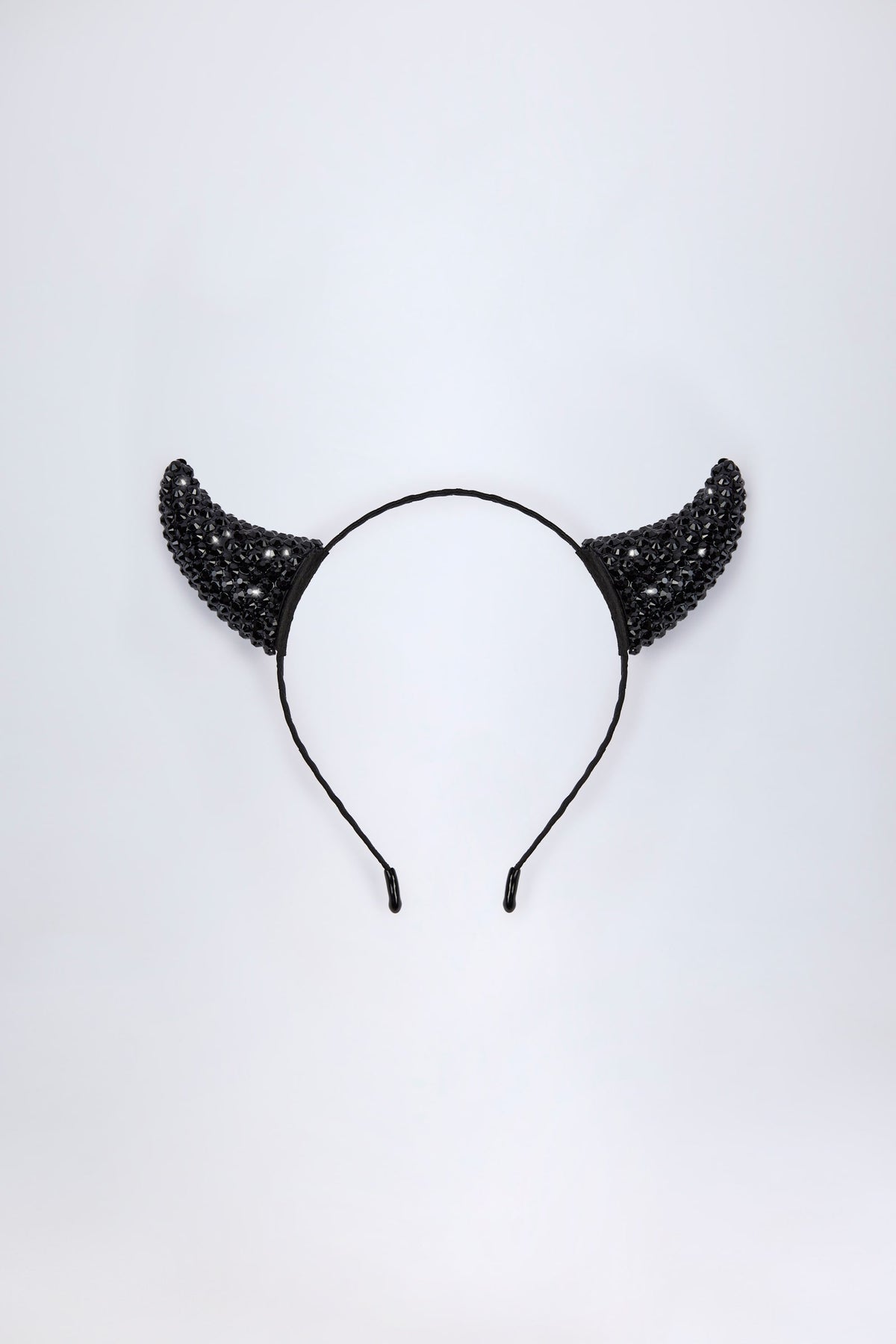 Chic Devil Horns Headband in Black