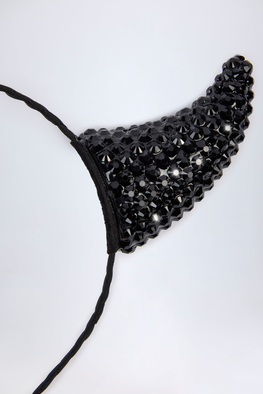Chic Devil Horns Headband in Black