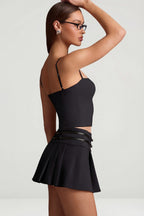 Chic Cut-Top Camisole Top in Black