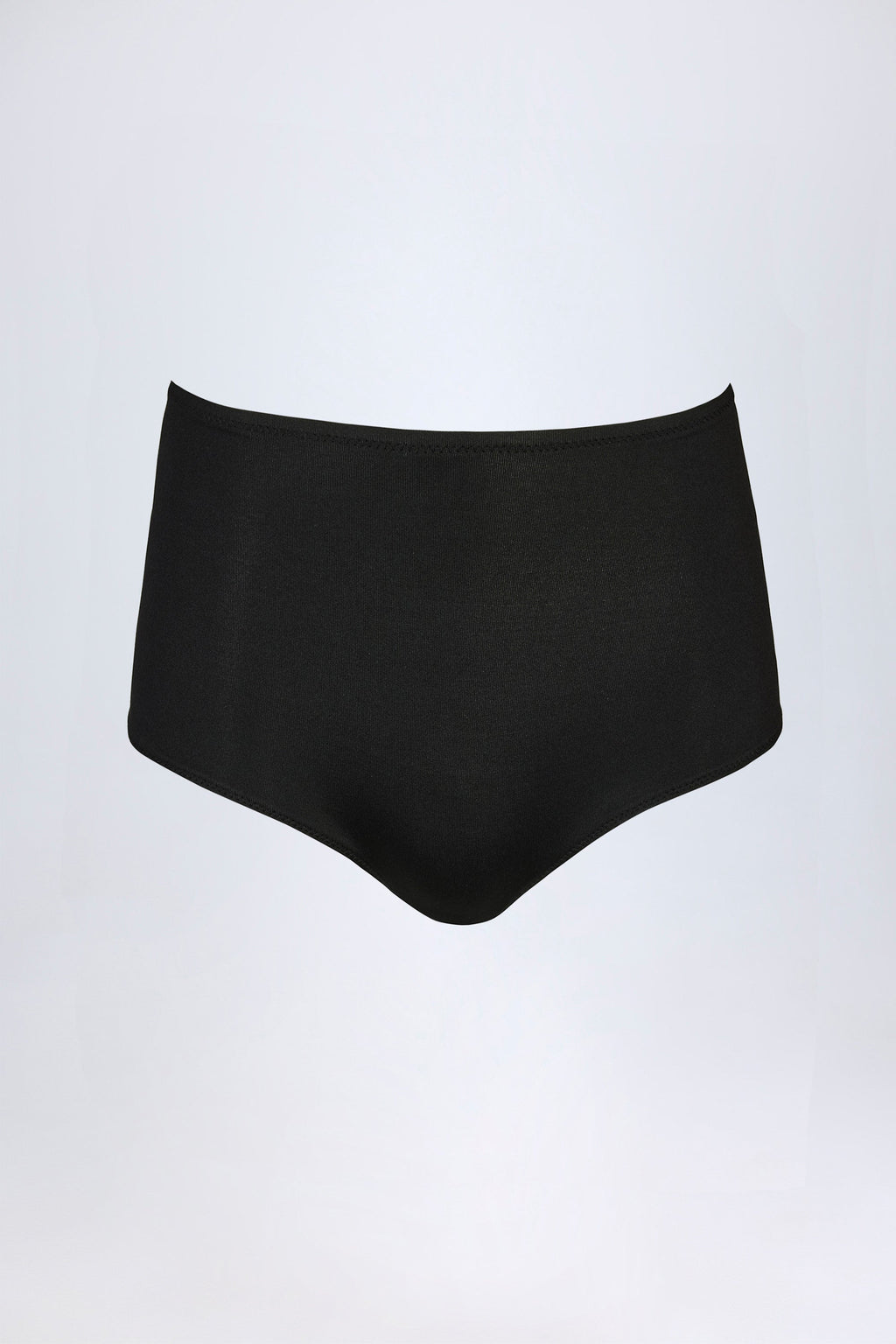 Chic Slinky Jersey Low-Rise Hot Pants in Black