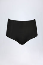 Chic Slinky Jersey Low-Rise Hot Pants in Black