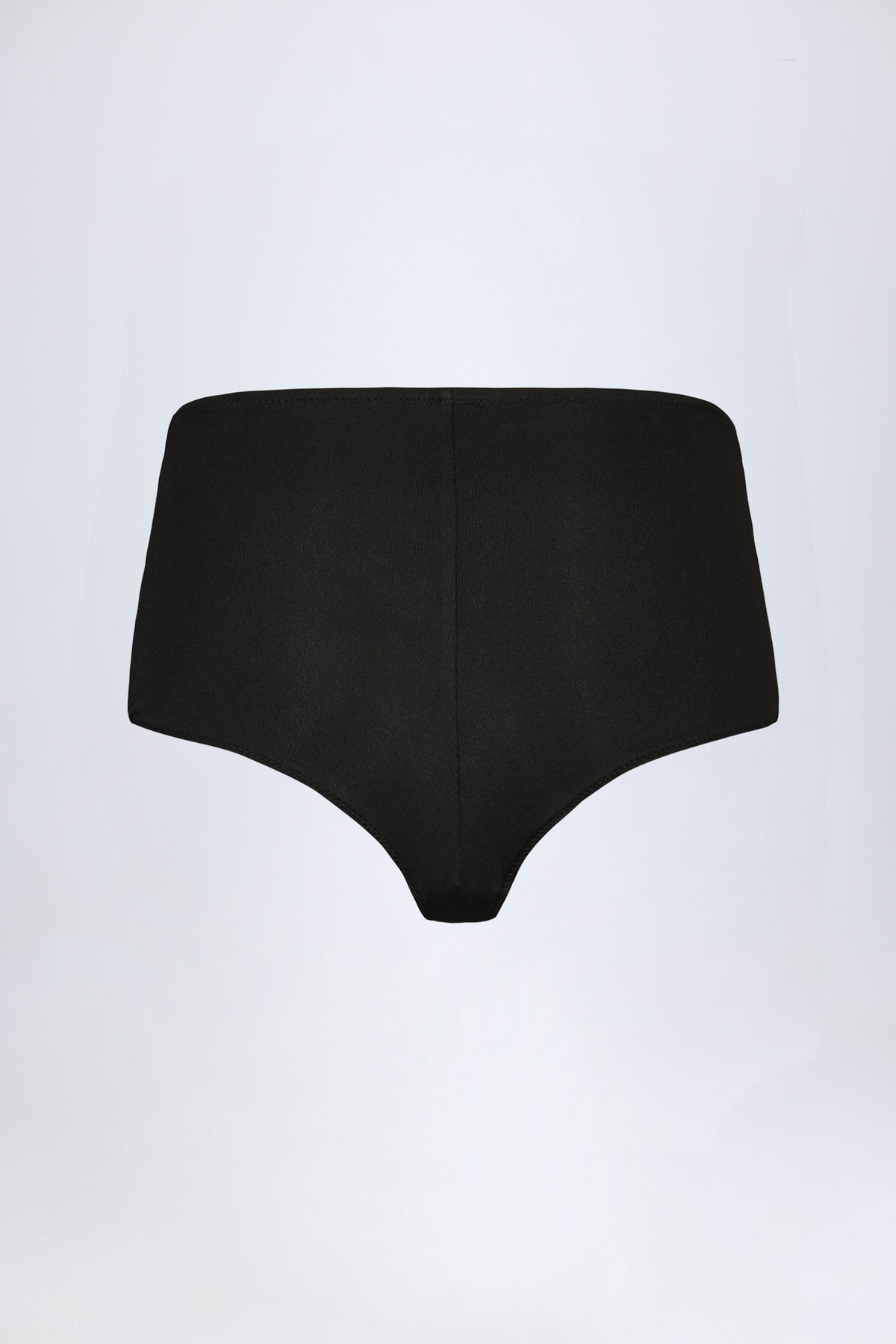 Chic Slinky Jersey Low-Rise Hot Pants in Black