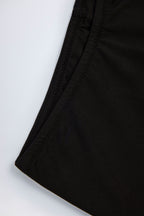 Chic Slinky Jersey Low-Rise Hot Pants in Black