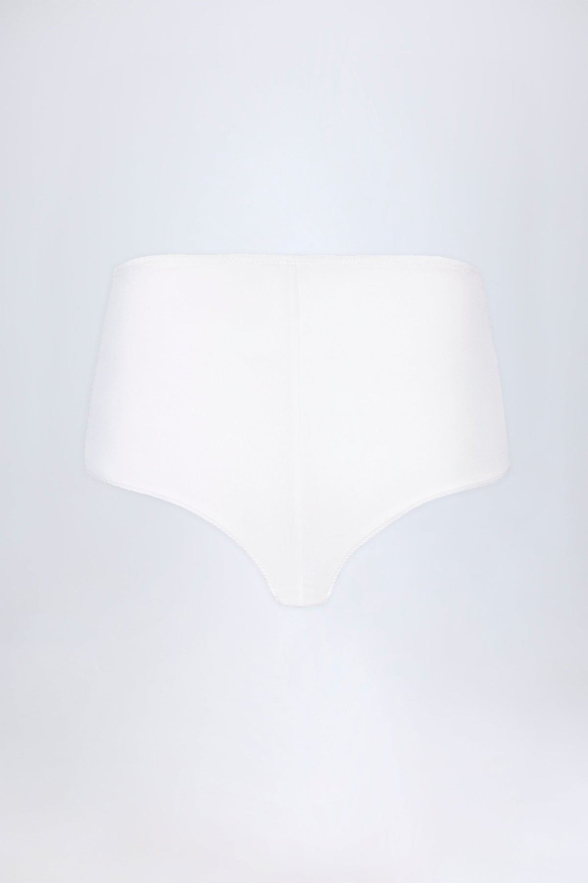 Chic Slinky Jersey Low-Rise Hotpants in White