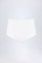 Chic Slinky Jersey Low-Rise Hotpants in White