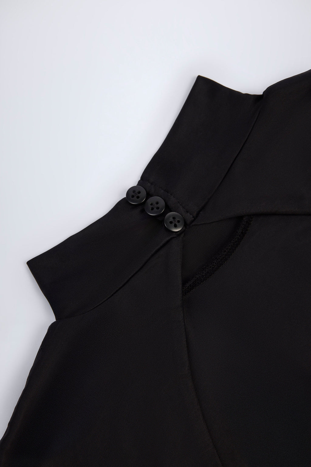 Chic Slinky Jersey Backless Mini Dress in Black