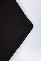 Chic Slinky Jersey Backless Mini Dress in Black