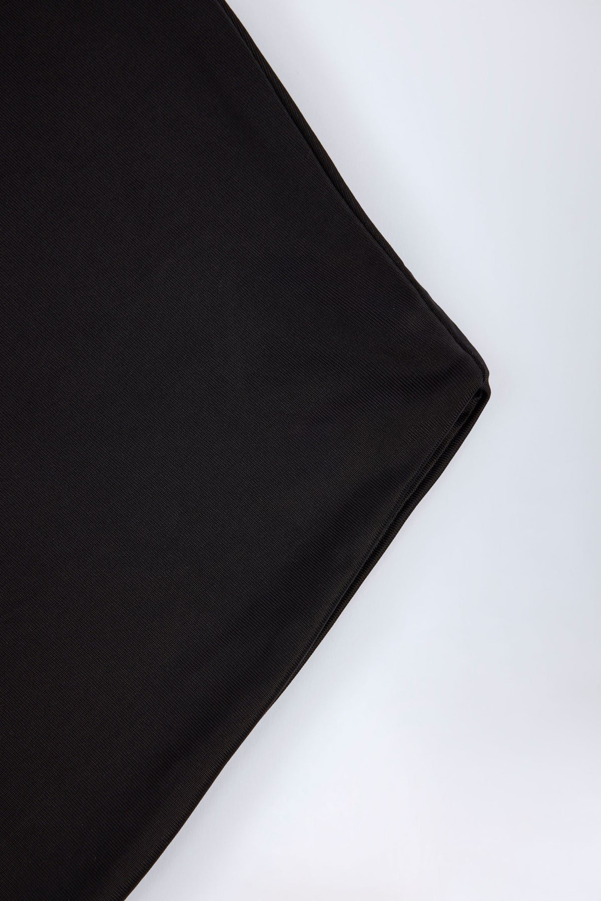 Chic Slinky Jersey Backless Mini Dress in Black