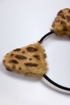 Chic Cat Ears Headband in Leopard Print
