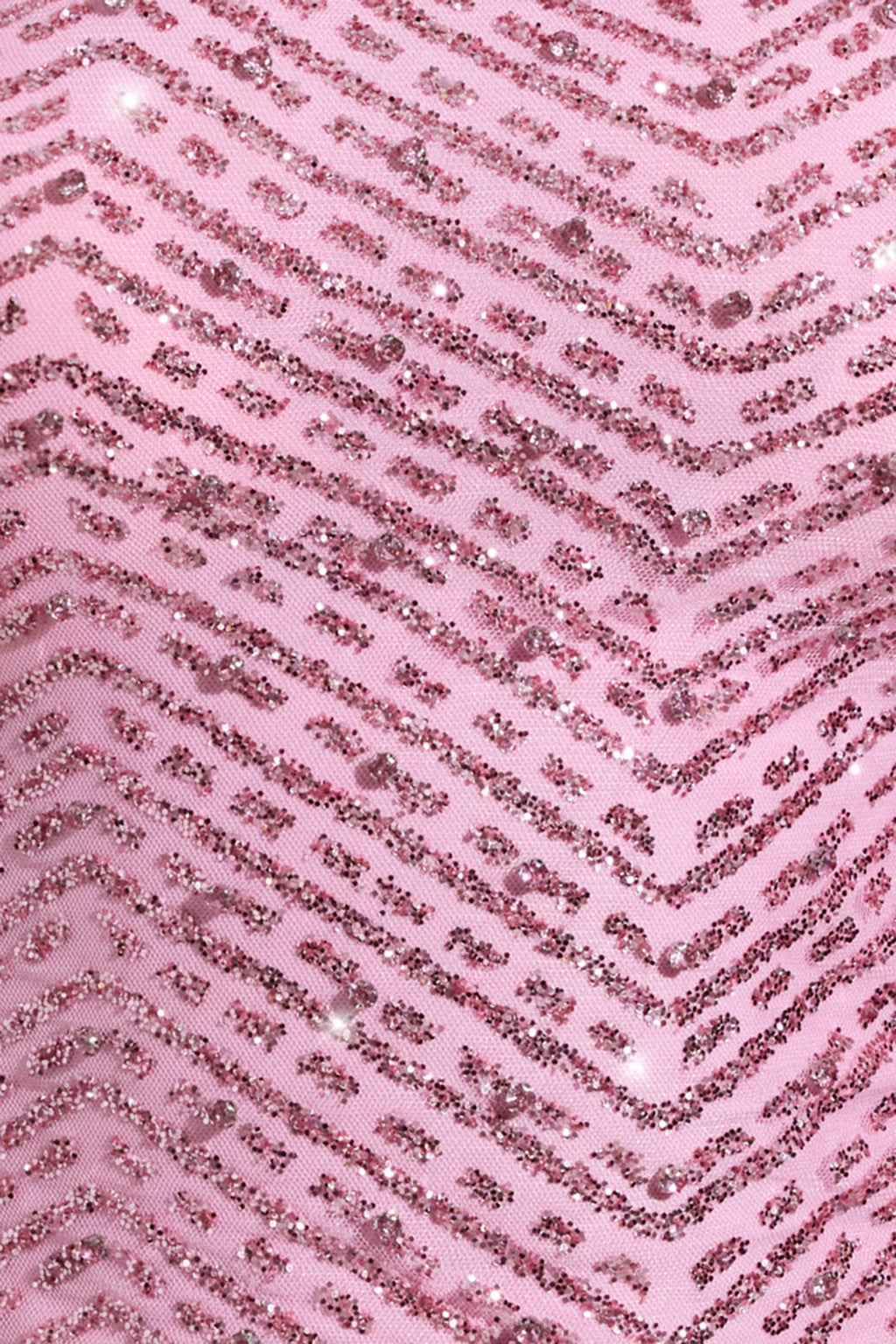 Chic Embellished Asymmetric Scarf-Detail Top in Pink