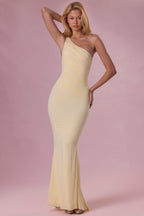 Chic Jersey Bridesmaid Dress in Butter