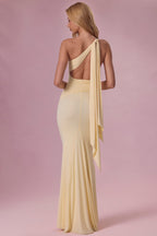 Chic Jersey Bridesmaid Dress in Butter