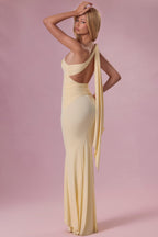Chic Jersey Bridesmaid Dress in Butter