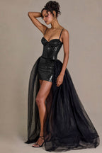 Chic Tulle Skirt in Black