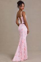 Chic Embellished Tulle Skirt in Baby Pink