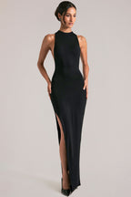 Chic Sleeveless Maxi Dress in Black