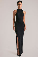 Chic Sleeveless Maxi Dress in Black