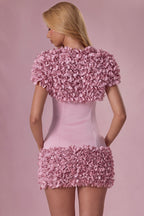 Chic Cropped Bolero in Blush Pink