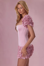 Chic Cropped Bolero in Blush Pink