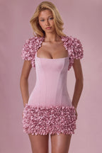 Chic Cropped Bolero in Blush Pink
