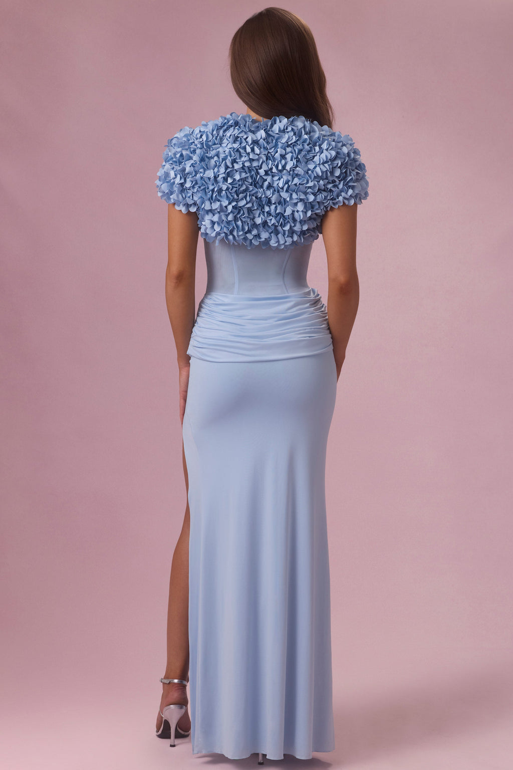 Chic Cropped Bolero in Sky Blue