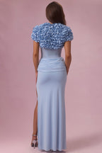 Chic Cropped Bolero in Sky Blue