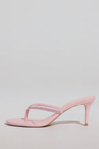 Chic Heeled Sandal in Blush Pink