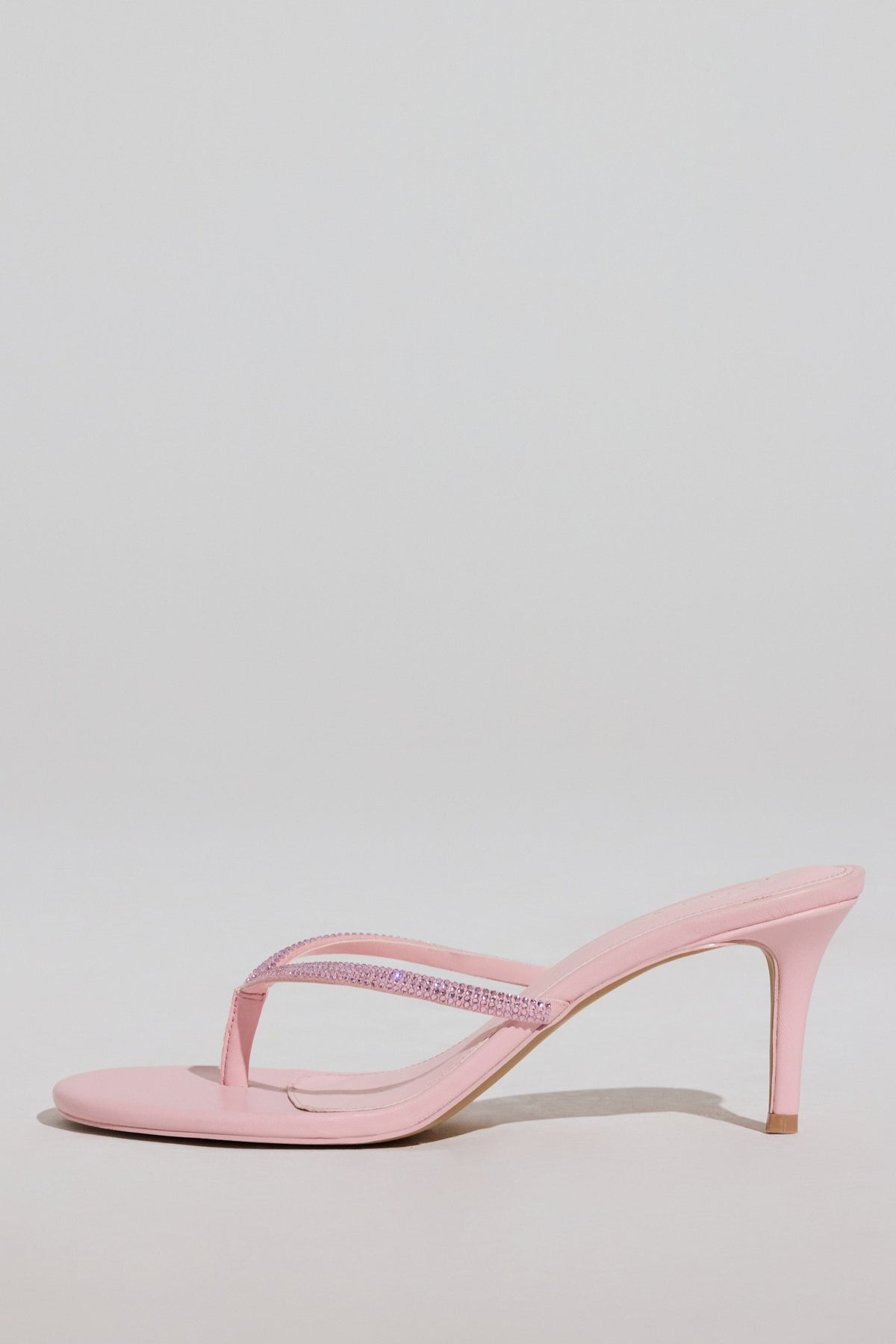 Chic Heeled Sandal in Blush Pink