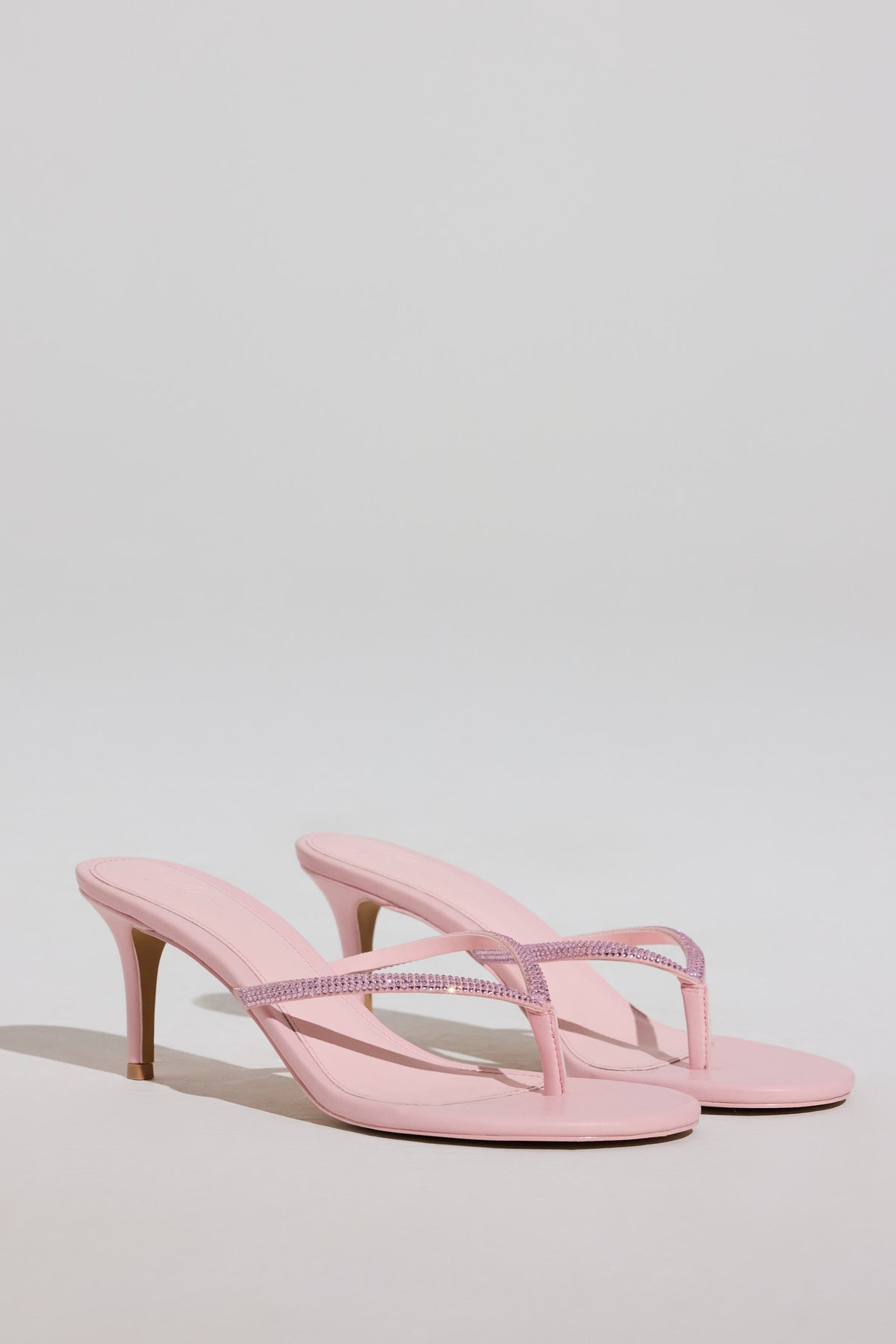 Chic Heeled Sandal in Blush Pink