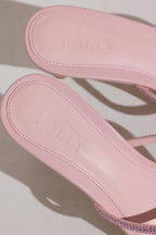 Chic Heeled Sandal in Blush Pink