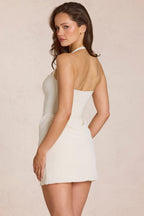 Chic Modal Mini Dress in Ivory