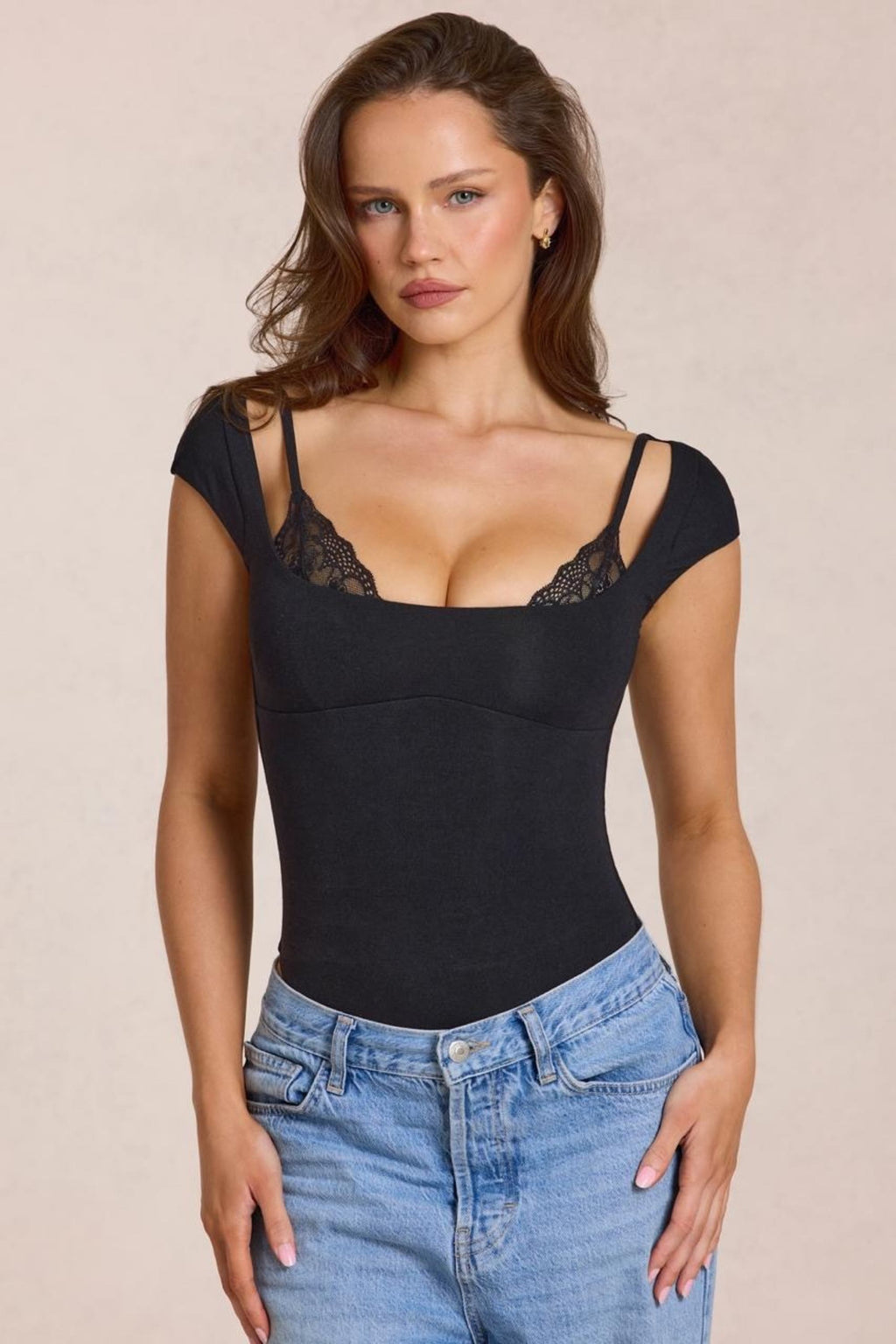 Chic Modal Bodysuit in Black