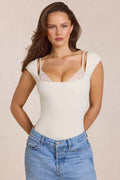 Chic Modal Bodysuit in Ivory