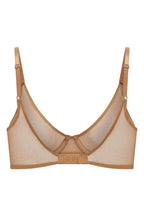 Chic Soft Mesh Single Layer Underwired Bra in Almond