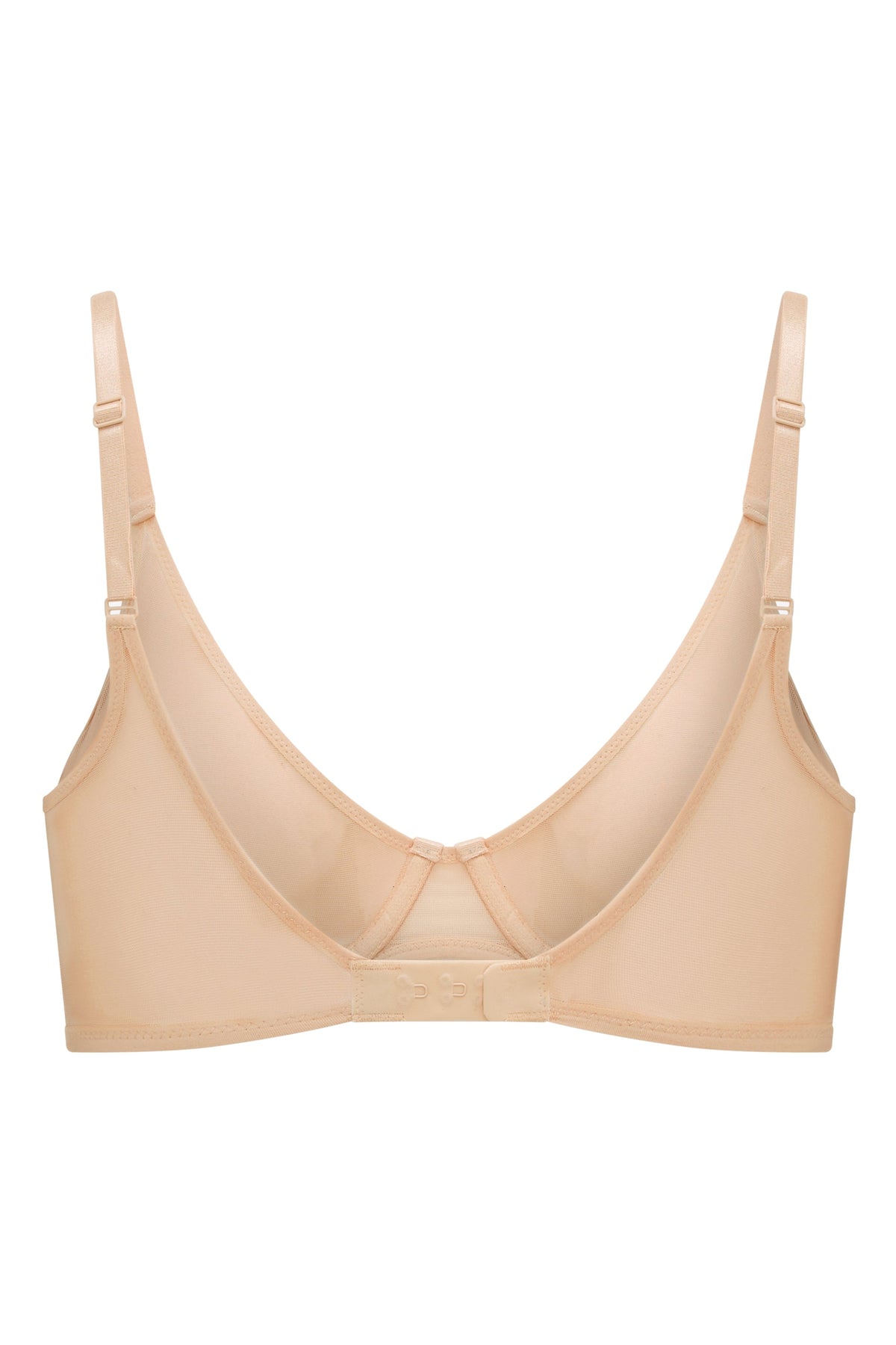 Chic Soft Mesh Single Layer Underwired Bra in Beige
