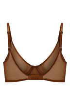 Chic Soft Mesh Single Layer Underwired Bra in Chestnut