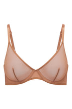Chic Soft Mesh Single Layer Underwired Bra in Honey