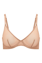 Chic Soft Mesh Single Layer Underwired Bra in Warm Peach