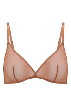 Chic Soft Mesh Single Layer Triangle Bra in Honey