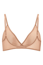 Chic Soft Mesh Single Layer Triangle Bra in Warm Peach