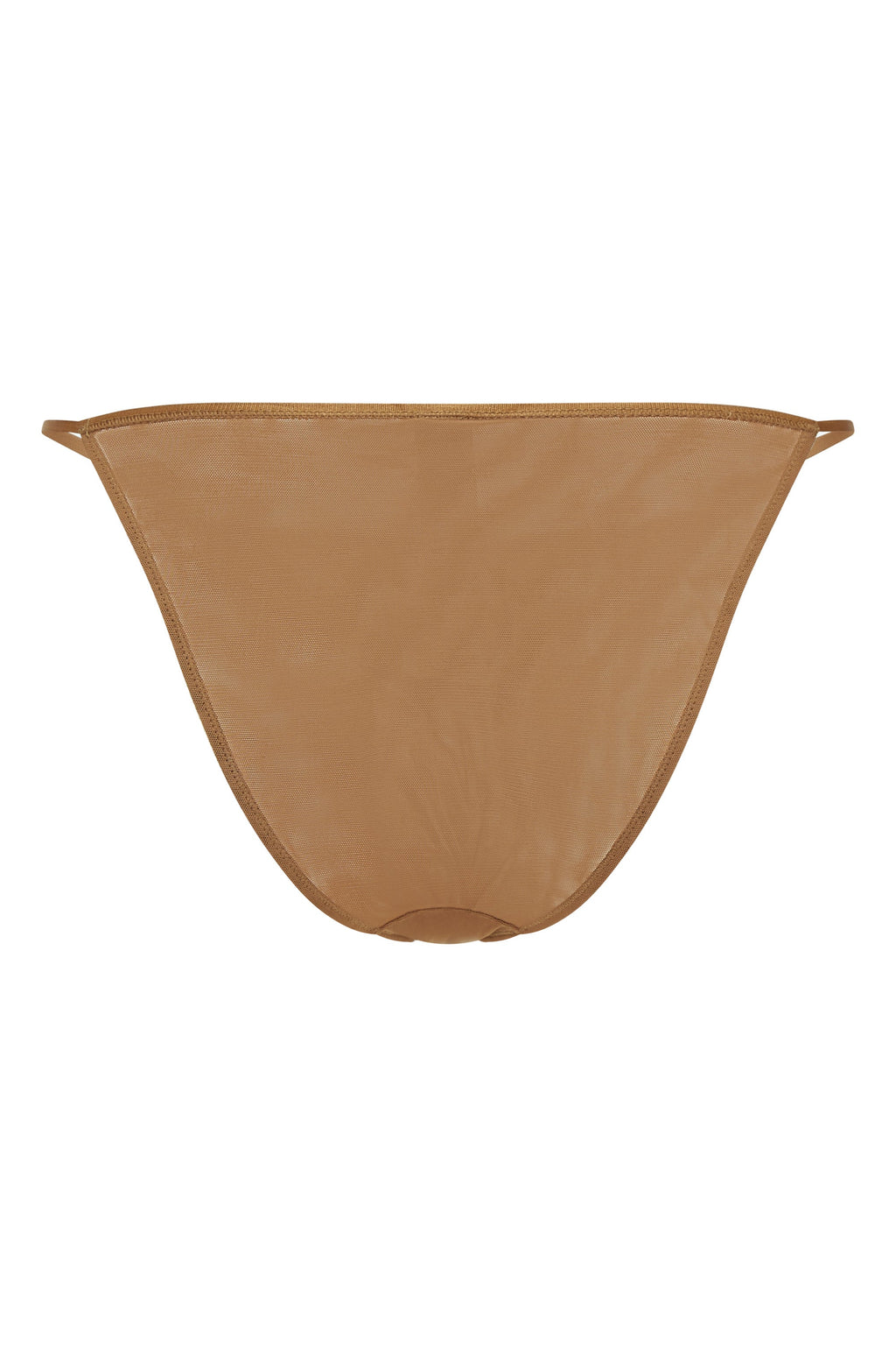Chic Soft Mesh String Bikini in Almond