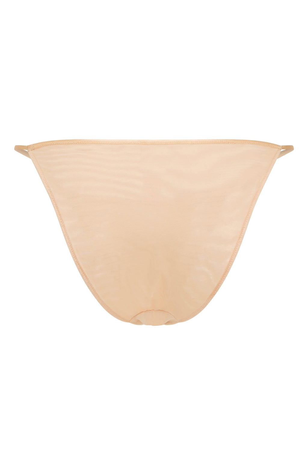 Chic Soft Mesh String Bikini in Beige