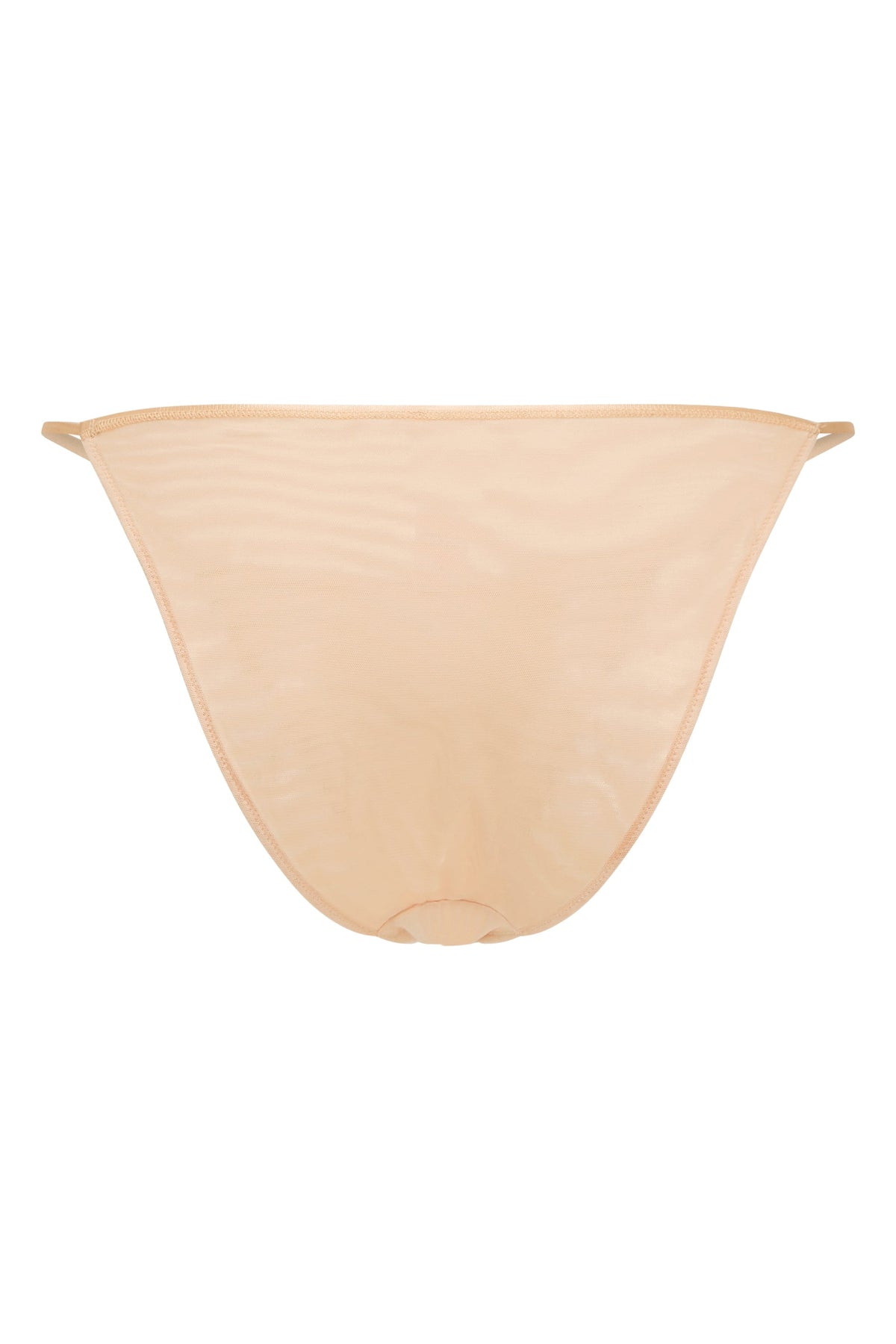 Chic Soft Mesh String Bikini in Beige