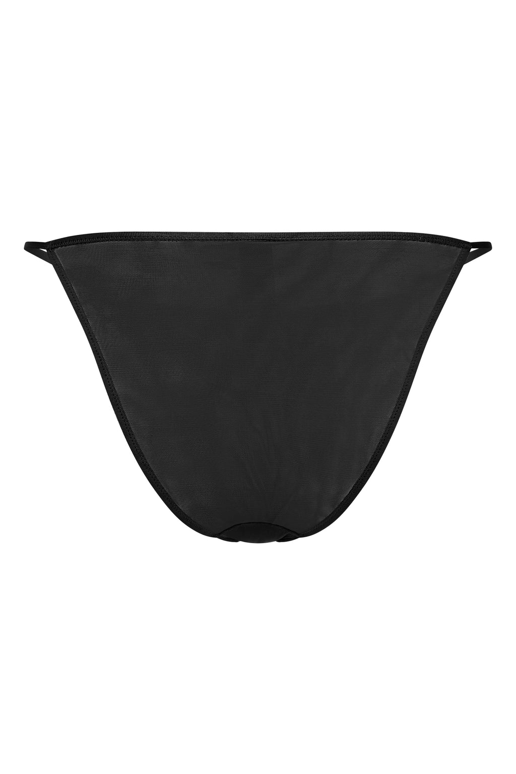 Chic Soft Mesh String Bikini in Black