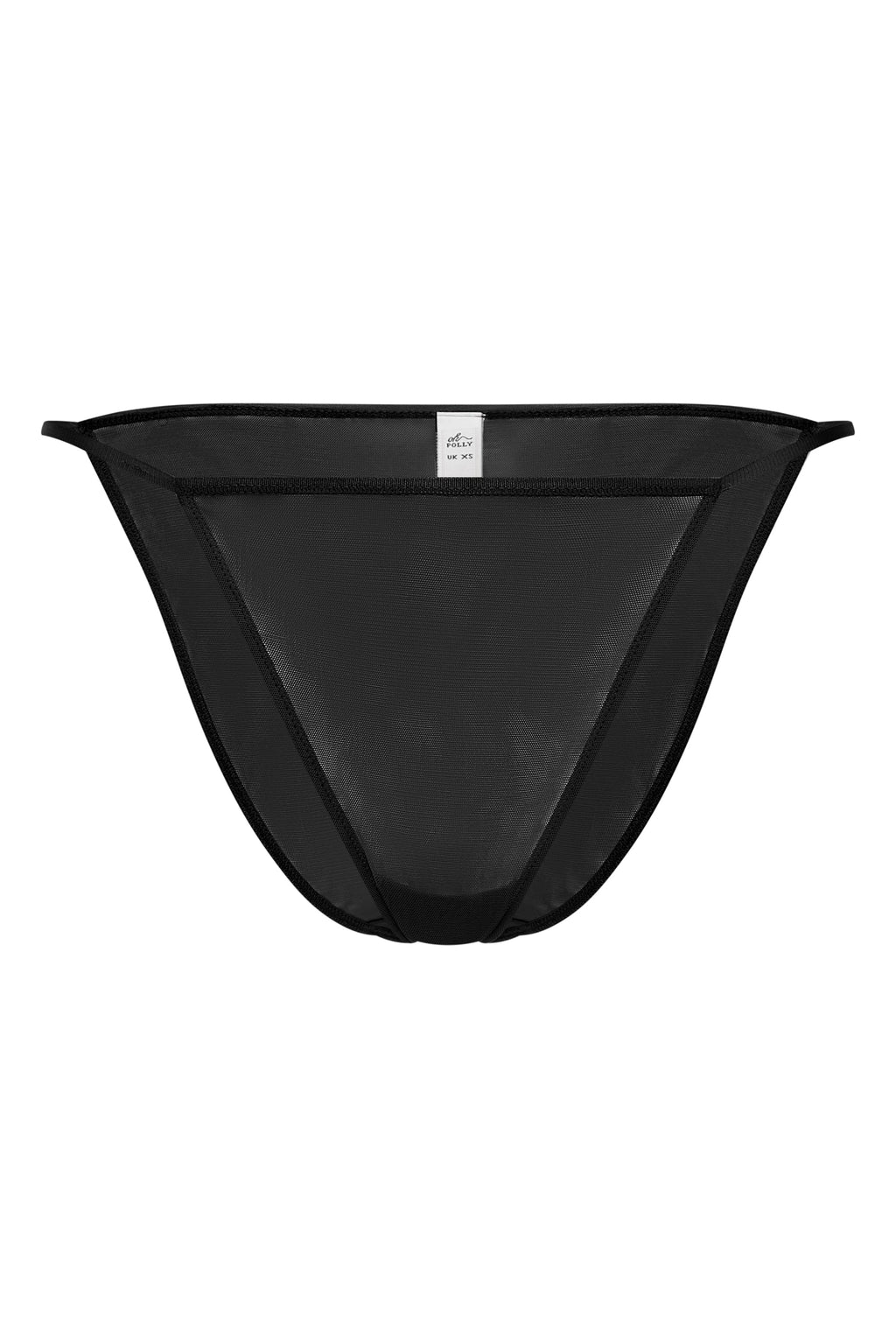 Chic Soft Mesh String Bikini in Black