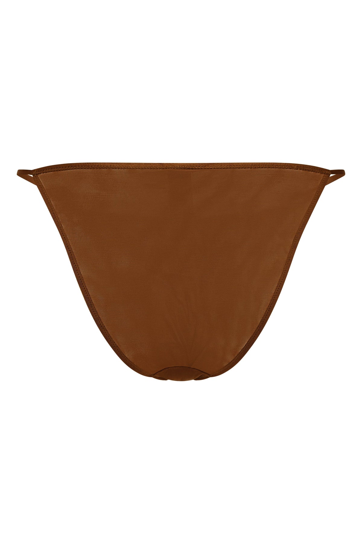 Chic Soft Mesh String Bikini in Chestnut