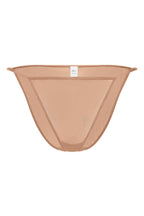 Chic Soft Mesh String Bikini in Warm Peach