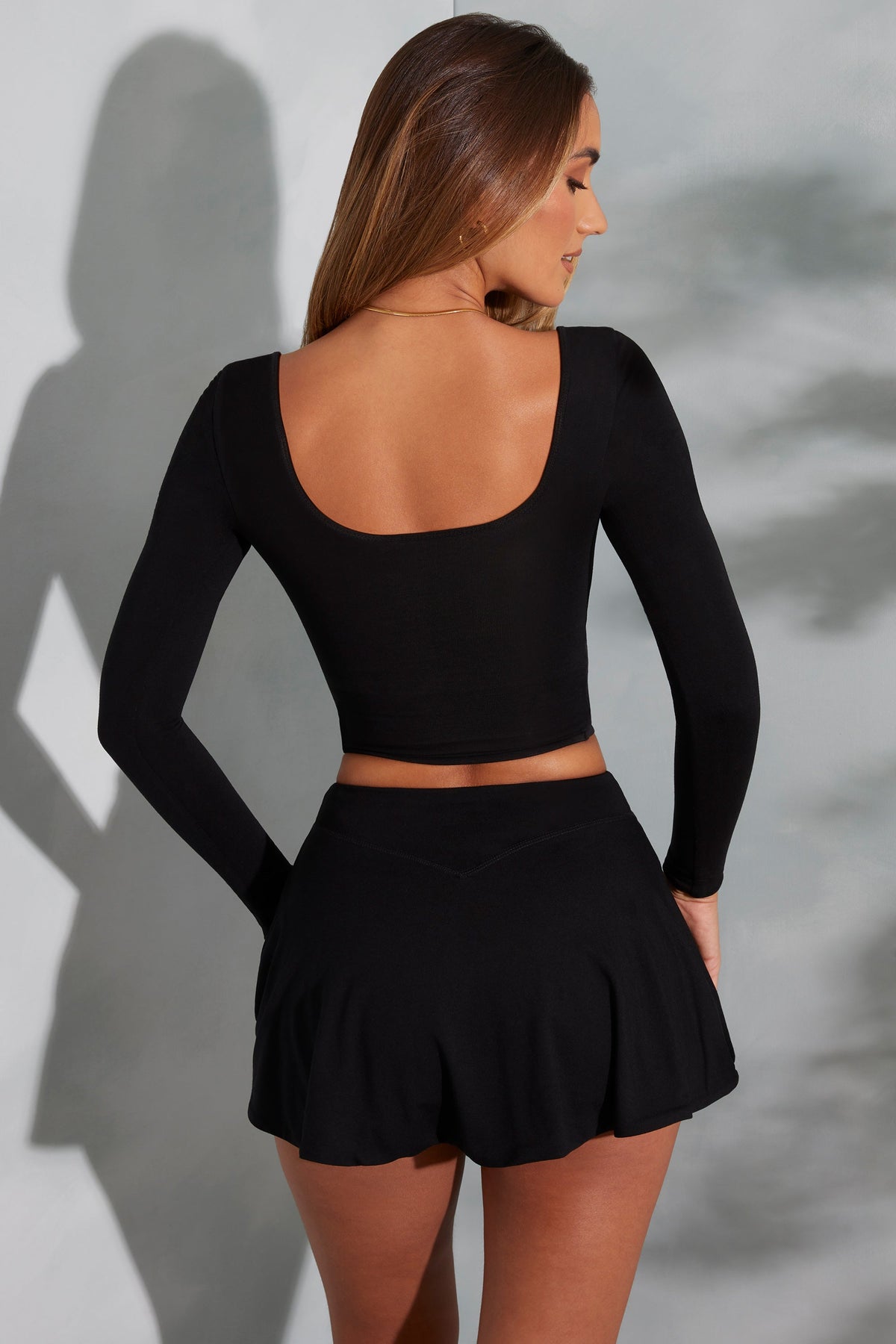 Chic Mini Skort in Black