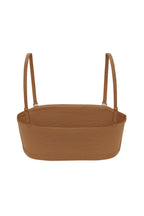 Chic Soft Mesh Bandeau Bra in Almond